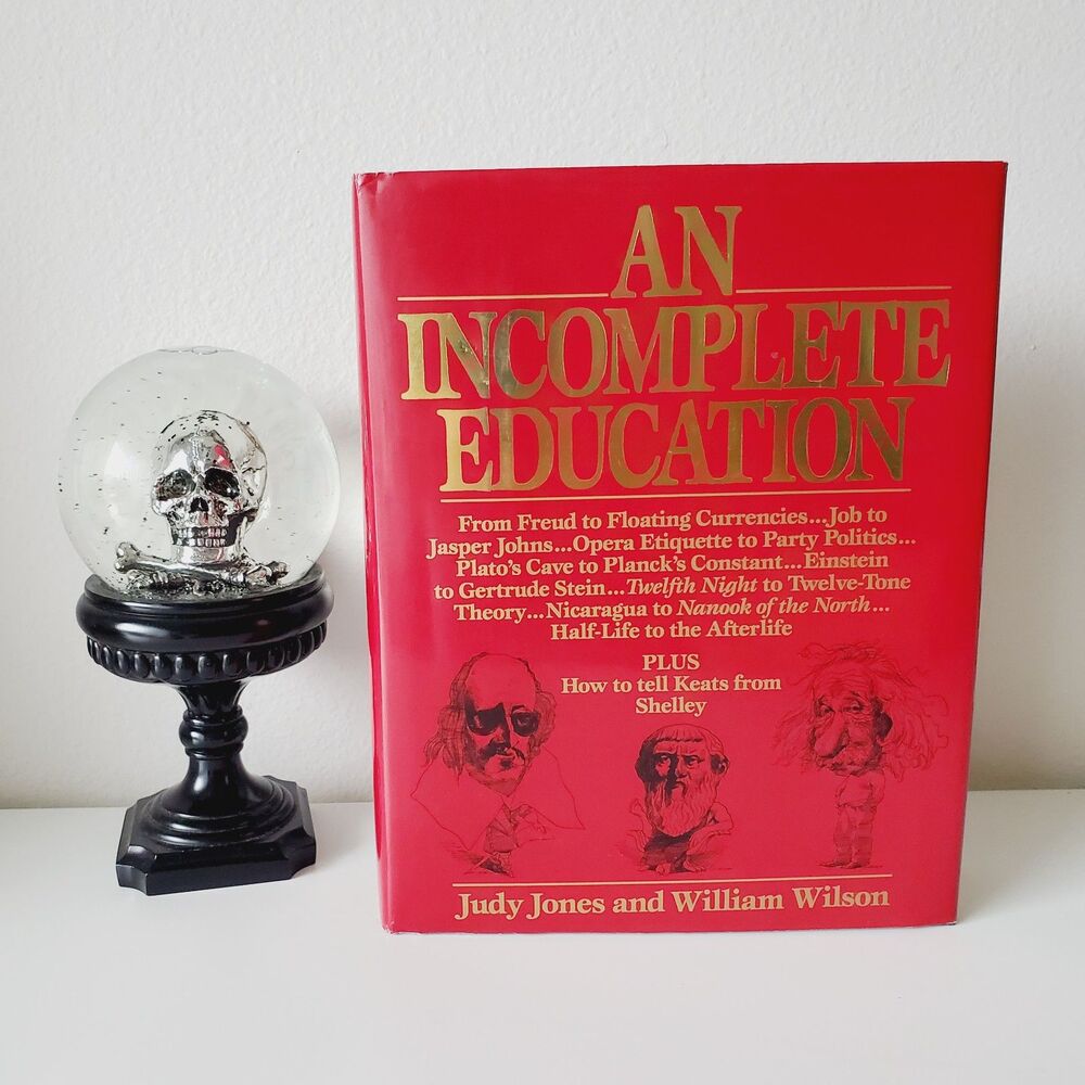 Vintage An Incomplete Education Hardcover GUC